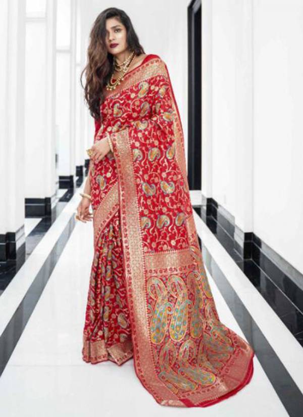 Kalakari Silk Handloom Weaving Exclusive Wedding & Party Wear Sareees Collection 107001-107006
